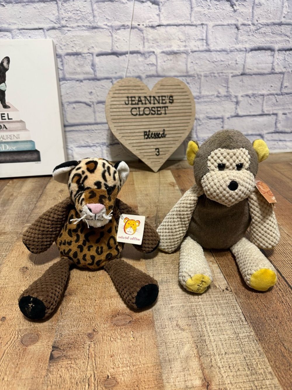 Scentsy Buddy Bundle Mollie the Monkey Plush & Chika The Cheetah